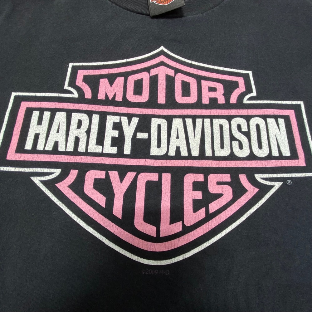 Vintage Harley Davidson Pensacola Florida Black‎ T Shirt Men's XL